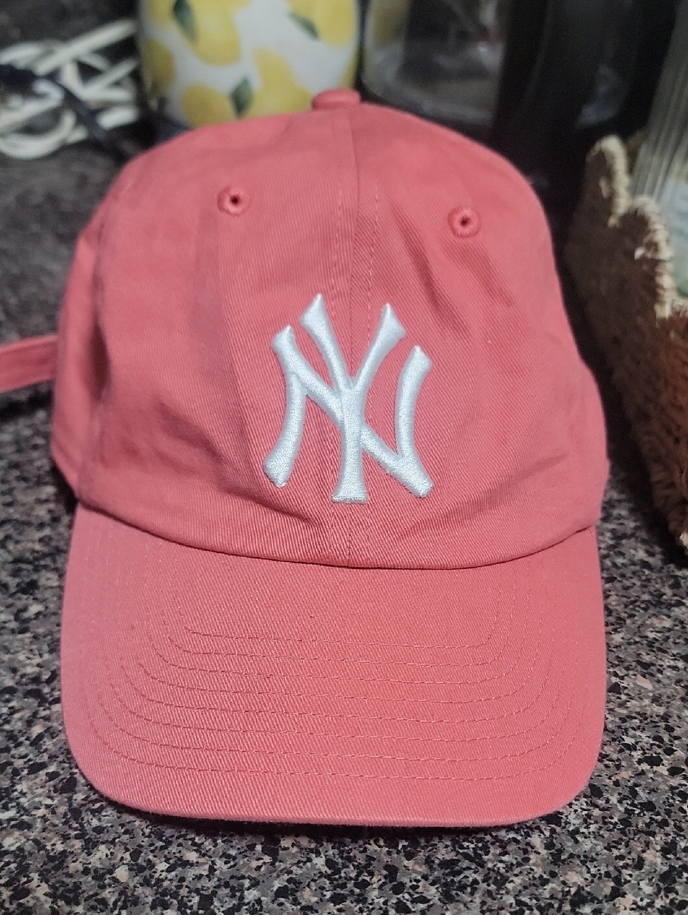 NY Yankees Baseball Cap for Women - Coral